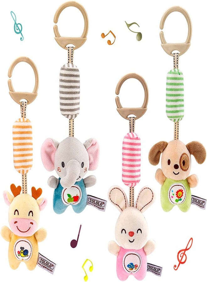 SMILE BABY Baby Crib & Stroller Plush Playing Hanging Toy Rattles (Rabbit) - Image 3